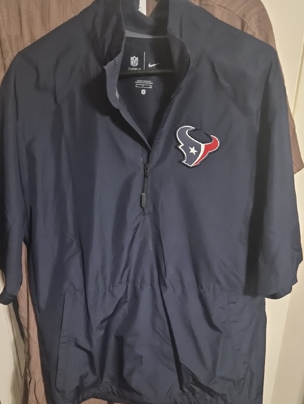 Nike Navy Houston Texans Pullover Windbreaker Jacket